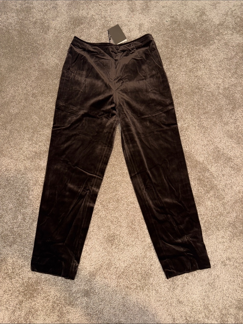 Calvin Klein Velvet Side Zip Pants - Size 14 - NWT. D